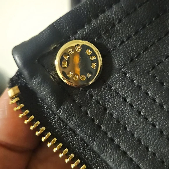 Marc New York Black Faux Leather Biker Jacket sz Small - Picture 5 of 13